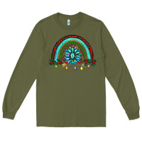 Army Green gemstone christmas rainbow Long Sleeve Tee - RanaPortraitStore