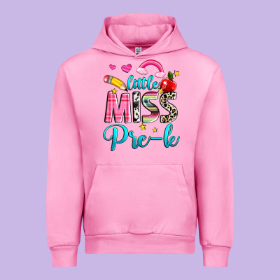 Little Miss Pre K Urban Hoodie Designed By Nancycooperartshop