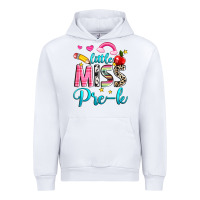 White little miss pre k Urban Hoodie - NancyCooperArtShop