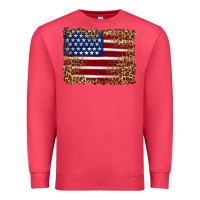 Cardinal american flag and leopard Premium Sweatshirt - Artiststas