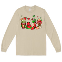 Mushroom strawberry coffee cups Long Sleeve Tee - AdoDesignShop