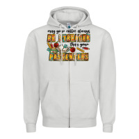 Dove Grey may your coffe always be stronger than your passengers Zipper Hoodie - CowhideDigitalArt