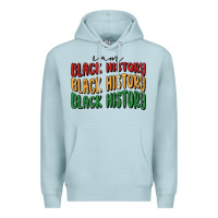Blue Mist i am black history Premium Hoodie - MaliasSmallBusiness