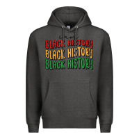 Charcoal Heather i am black history Premium Hoodie - MaliasSmallBusiness