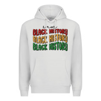 Dove Grey i am black history Premium Hoodie - MaliasSmallBusiness