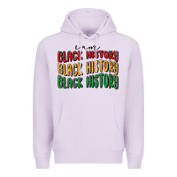 Lilac i am black history Premium Hoodie - MaliasSmallBusiness