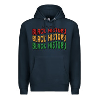 Navy i am black history Premium Hoodie - MaliasSmallBusiness