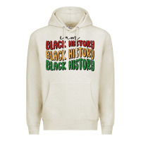 Oatmeal Heather i am black history Premium Hoodie - MaliasSmallBusiness