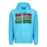 Ocean Blue i am black history Premium Hoodie - MaliasSmallBusiness