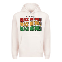 Pale Pink i am black history Premium Hoodie - MaliasSmallBusiness