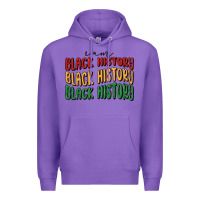 Purple i am black history Premium Hoodie - MaliasSmallBusiness