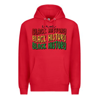 Red i am black history Premium Hoodie - MaliasSmallBusiness