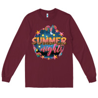 Burgundy summer nights Long Sleeve Tee - texasbilliewilder