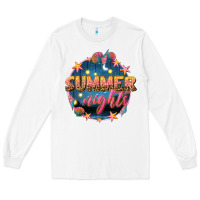 White summer nights Long Sleeve Tee - texasbilliewilder