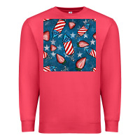 Cardinal 4th uf july strawberries seamless pattern Premium Sweatshirt - BundleAndBundleShop