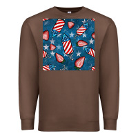 Chestnut 4th uf july strawberries seamless pattern Premium Sweatshirt - BundleAndBundleShop