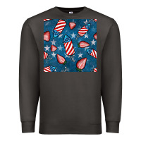 Smoke 4th uf july strawberries seamless pattern Premium Sweatshirt - BundleAndBundleShop