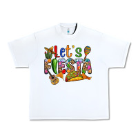 White Let's fiesta Urban Heavy Tee - RanaPortraitStore