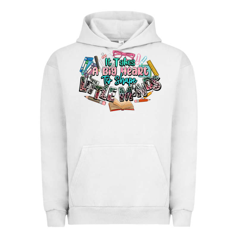It Takes A Big Heart To Shape Little Mind Teacher Urban Hoodie by NancyCooperArtShop | Teevron