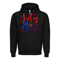 Black 4th of July Zipper Hoodie - Neo Western