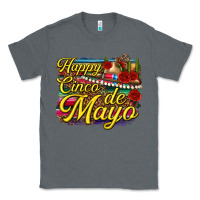 Charcoal Heather Happy Cinco de Mayo Classic Tee - texasbilliewilder