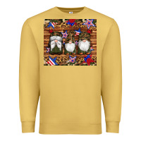 Antique Gold camouflage gnomes american flag star leopard Premium Sweatshirt - Artiststas