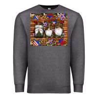 Charcoal Heather camouflage gnomes american flag star leopard Premium Sweatshirt - Artiststas