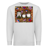 Dove Grey camouflage gnomes american flag star leopard Premium Sweatshirt - Artiststas