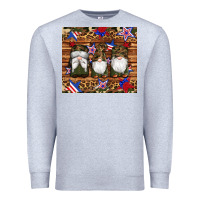 Heather Grey camouflage gnomes american flag star leopard Premium Sweatshirt - Artiststas