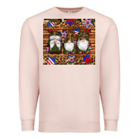 Pale Pink camouflage gnomes american flag star leopard Premium Sweatshirt - Artiststas