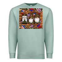 Seafoam camouflage gnomes american flag star leopard Premium Sweatshirt - Artiststas