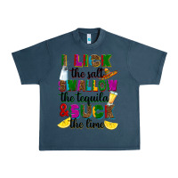 Midnight Navy I lick the salt swallow the tequila Urban Heavy Tee - RanaPortraitStore