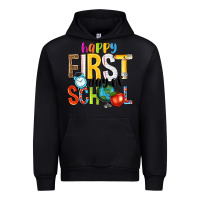 Black happy first day of school Urban Hoodie - NancyCooperArtShop