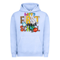 Pigment Grape Ice happy first day of school Urban Hoodie - NancyCooperArtShop