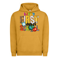 Pigment Peanut Butter happy first day of school Urban Hoodie - NancyCooperArtShop