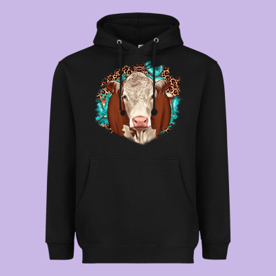 Hareford Leopard Gemstone Heavyweight Hoodie Designed By Jahusdesignshop