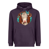 Plum hareford leopard gemstone Heavyweight Hoodie - JahusDesignShop