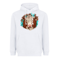 White hareford leopard gemstone Heavyweight Hoodie - JahusDesignShop