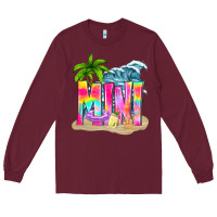 Burgundy summer mini Long Sleeve Tee - texasbilliewilder