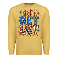 Antique Gold let's get lit Premium Sweatshirt - BundleAndBundleShop