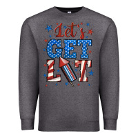 Charcoal Heather let's get lit Premium Sweatshirt - BundleAndBundleShop