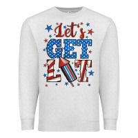 Oatmeal Heather let's get lit Premium Sweatshirt - BundleAndBundleShop