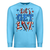 Ocean Blue let's get lit Premium Sweatshirt - BundleAndBundleShop