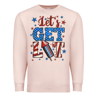 Pale Pink let's get lit Premium Sweatshirt - BundleAndBundleShop
