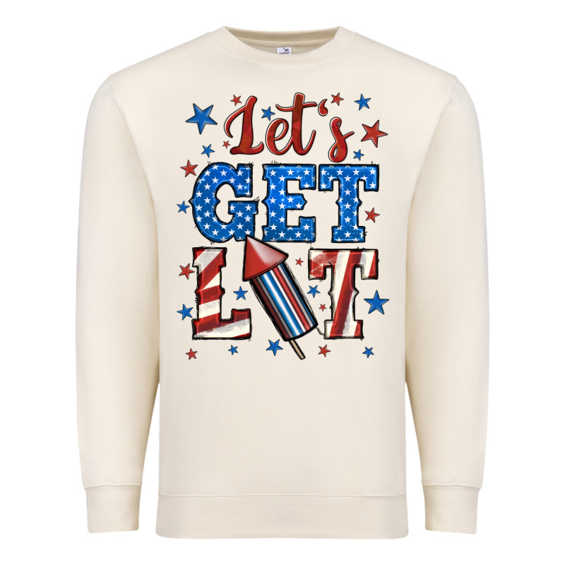Let's Get Lit Premium Sweatshirt by BundleAndBundleShop | Teevron