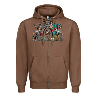 Chestnut yeehaws and heilnaws Zipper Hoodie - SublimationCraftShop