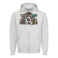 Dove Grey yeehaws and heilnaws Zipper Hoodie - SublimationCraftShop
