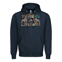 Navy yeehaws and heilnaws Zipper Hoodie - SublimationCraftShop