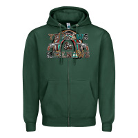 Sports Green yeehaws and heilnaws Zipper Hoodie - SublimationCraftShop