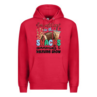 Cardinal im just here for the snacks commercials and  halftime show Premium Hoodie - MaliasSmallBusiness
